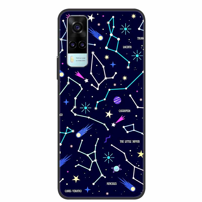 For vivo Y31 2021 Case Shockproof Soft silicone TPU Back Cover For Vivo Y53S 4G Y31 2021 Y 31 Case V2036 Phone Case Cute Cartoon