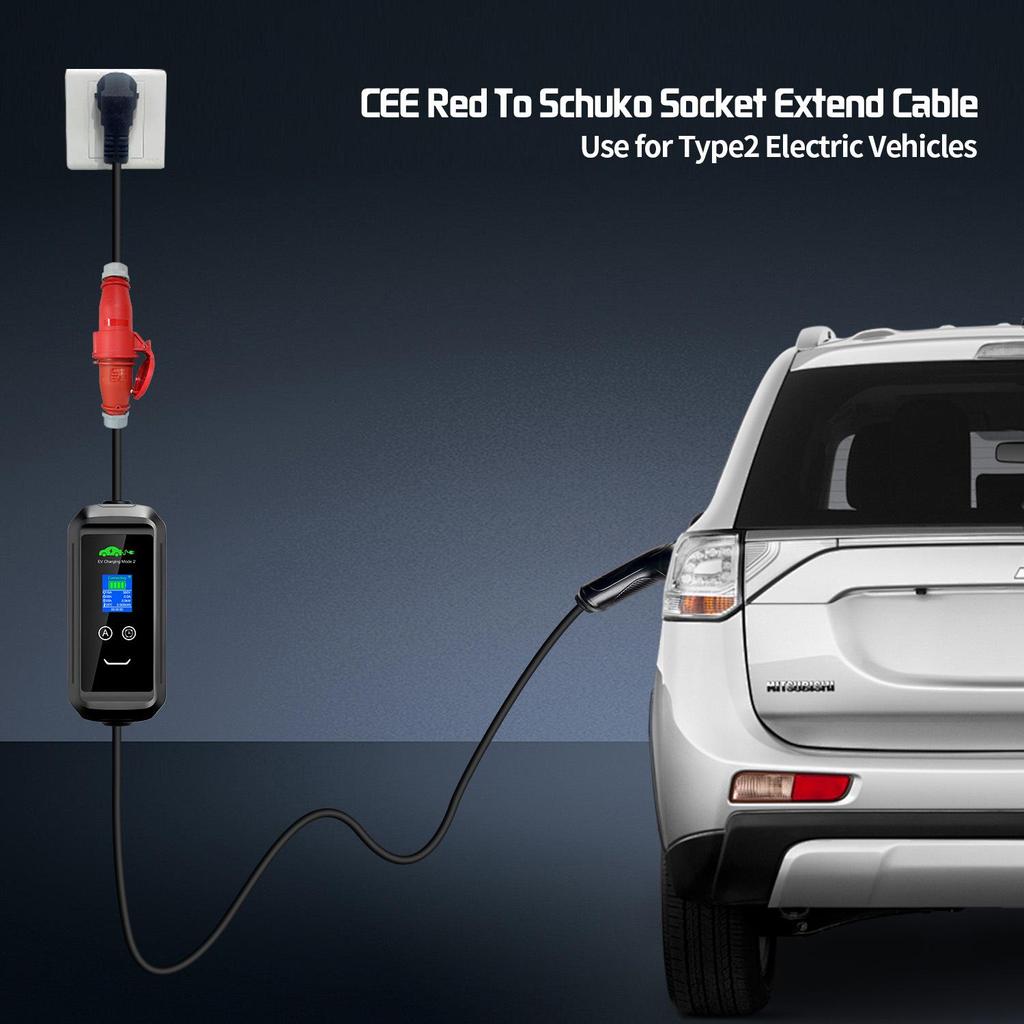 New Energy Electric Vehicle Industrial To Schuko Plug Adapter