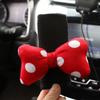 High-grade Ice Silk Car Seat Belt Cover Cute Cartoon Red Dot Bow Auto Shoulder Pad Strap Harness Cushion Seatbelt Protector