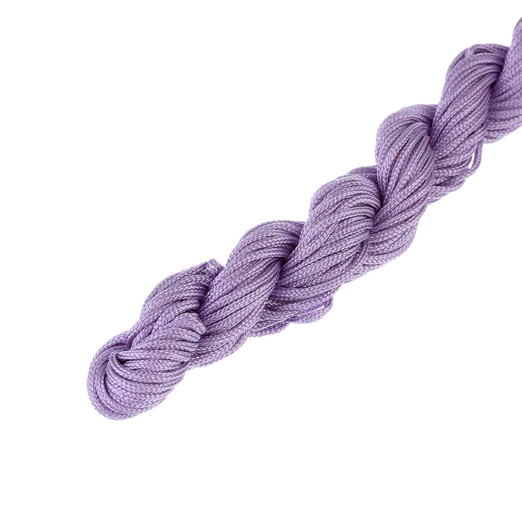 1/1.5mm Multicolor Nylon Cord Chinese Knot Thread Braided String for Jewelry Making Bracelet Tassels Beading Thread Supplies