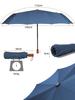 Msentuo Folding 12 Super Extra Folding Umbrella for Men and Easy To Carry Umbrella, Lightweight, Ribs, Water-Repellent, Wind-Resistant, Durable,