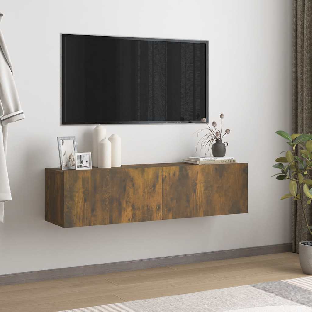 Vidaxl Wand-TV-Schrank, Räuchereiche, 120x30x30 cm