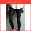 Womens Casual Slim High Elastic Pencil Long Pants Leggings In Vibrant Blue Green And Classic Black