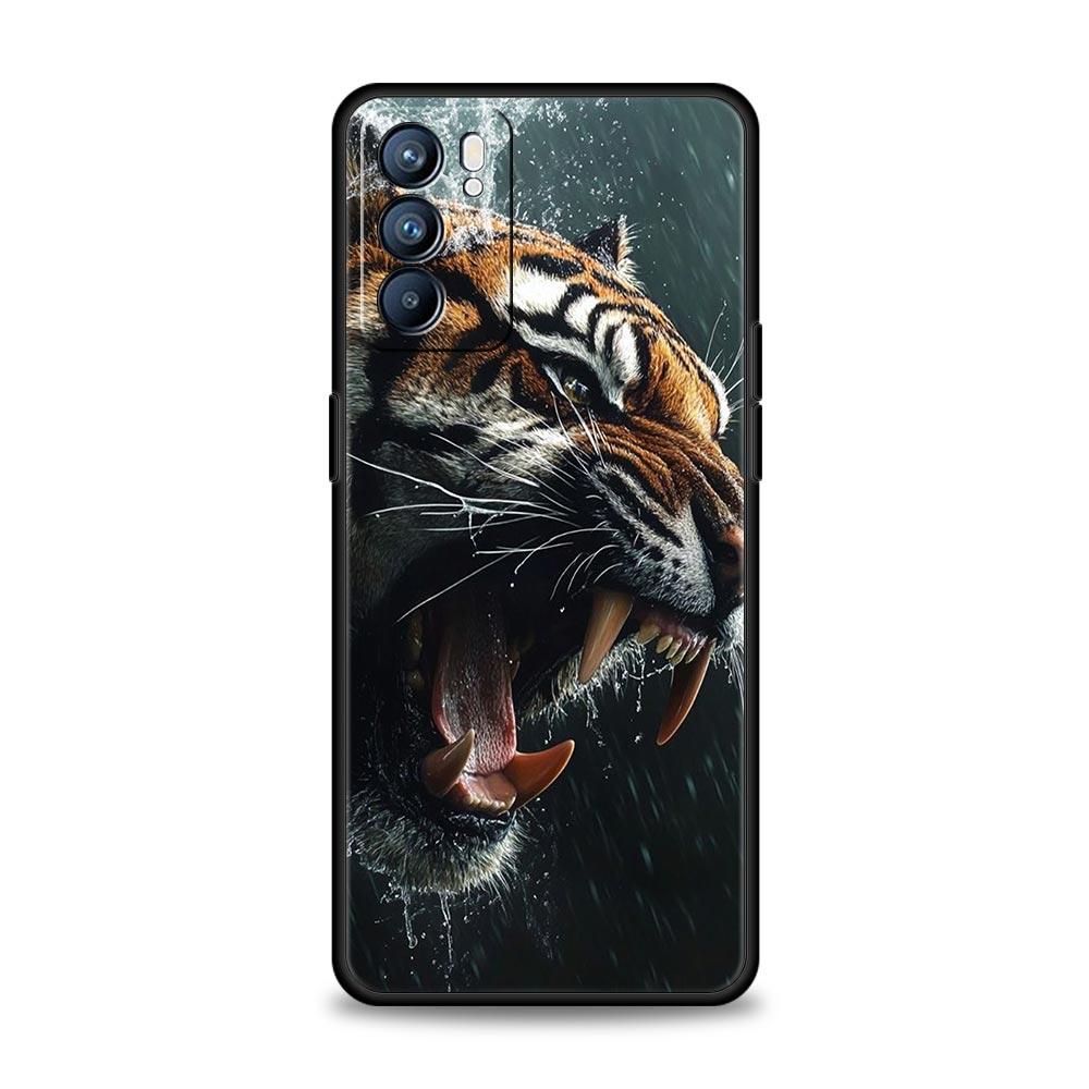 Etui na telefon Zwierzęta Tygrys Wilk Lew Do Oppo A54 A53 A52 A15 A95 A16 A78 A79 A80 A98 4G Find X5 X6 Reno10 12 13 F Pro 5G Pokrowiec