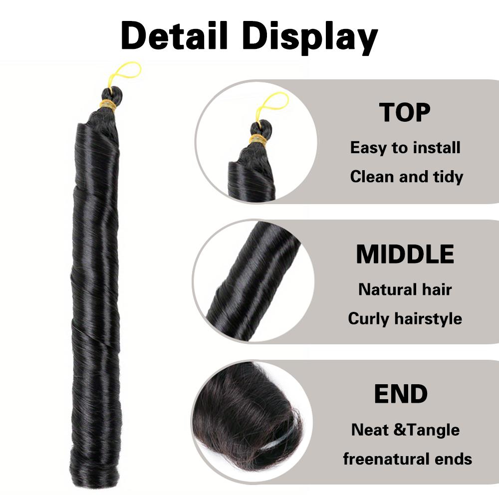 MISS WIG Synthetische Lange Lockige Box Braids Haarverlängerungen Natürlich Aussehende Lose Häkelperücke Für Frauen Cosplay Party Wear