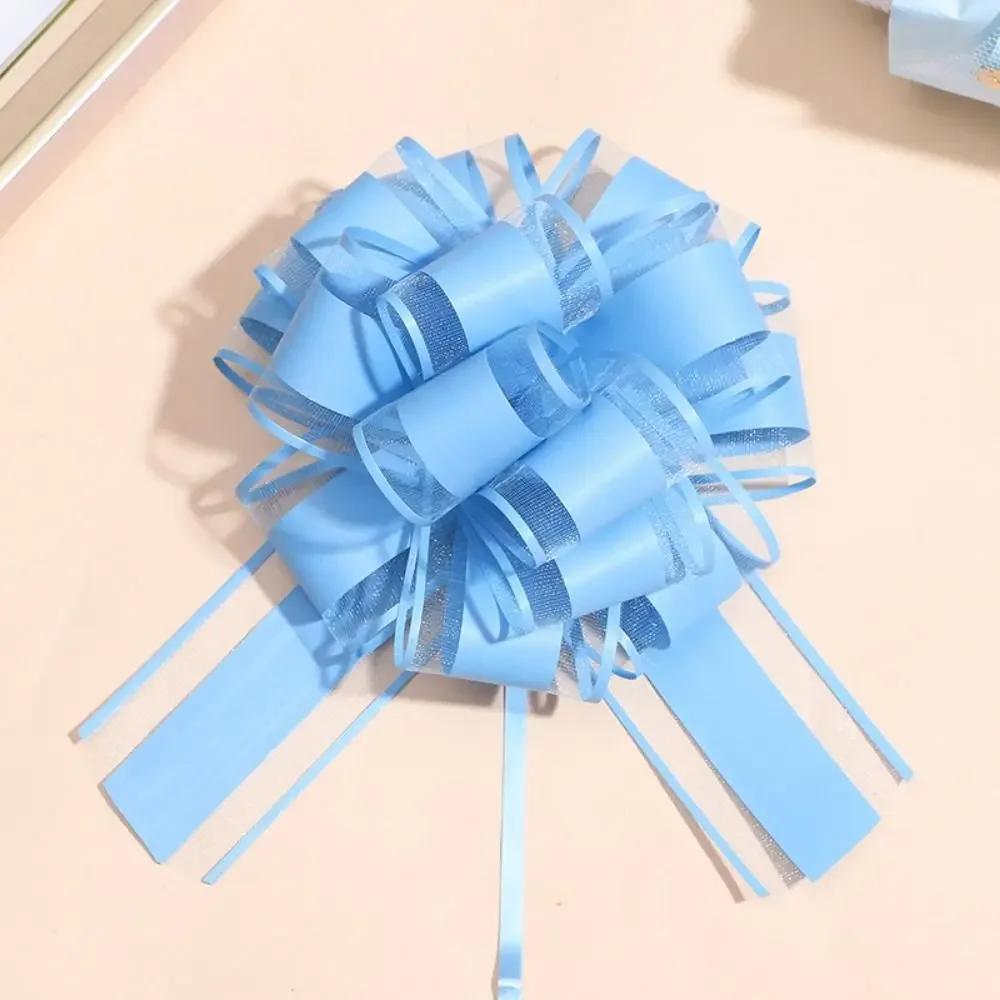 1pc Snow Yarn Pull Bow Ribbon Big Car Bow for Cars Birthday Christmas Presents Gift Decoration Ribbon Wedding Pull Flower