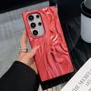 3D Pleated Electroplated Solid Color Drop-Proof Phone Case for Samsung S25 Ultra/S24 Plus/S23