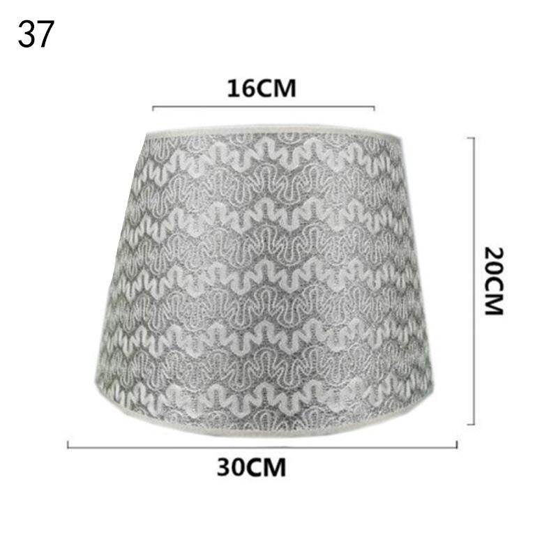 Retro Style Table Lampshades PVC Fabric E27 Floor Lamp Shade Desktop Bedroom Bedside Desktop Home Decor Wall Lamp Cover