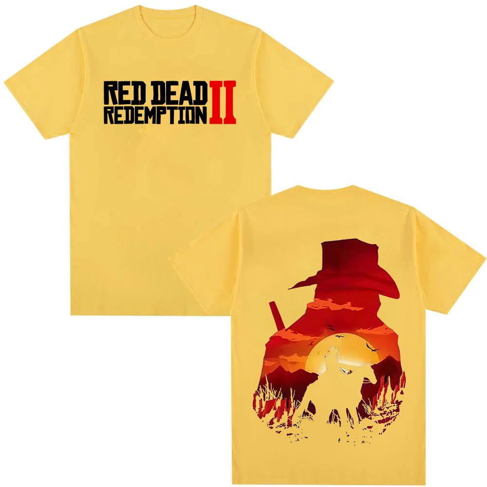 

Red Dead Redemption 2 Гра Гравець Графічні Футболки Чоловічі Жіночі Готична Футболка з Коротким Рукавом Y2K Мода Високоякісна Бавовняна Футболка 2XL