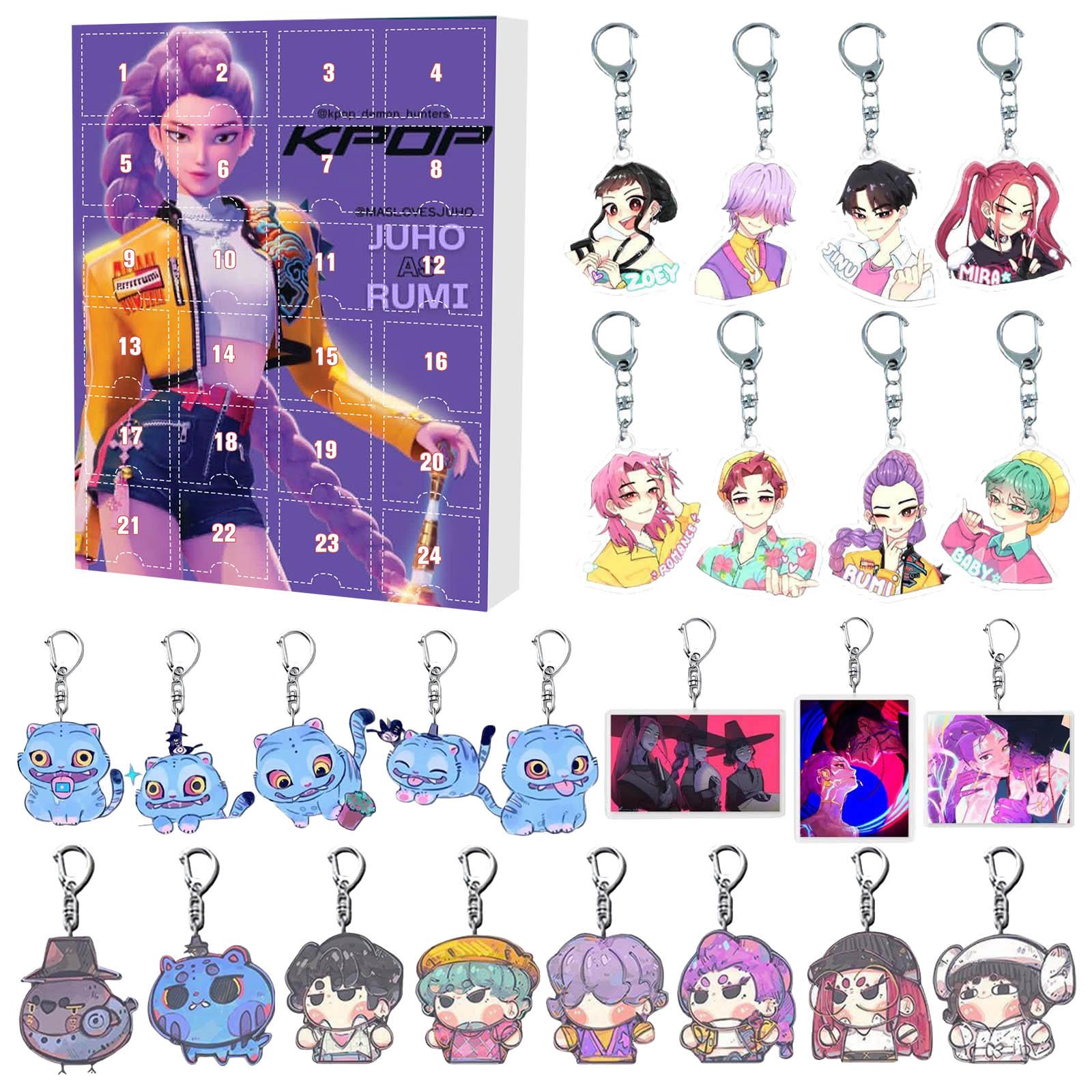 

Календарь ожидания включает 24 рождественских украшения. Календарь прибытия Обратный отсчет до Рождества One Size красный