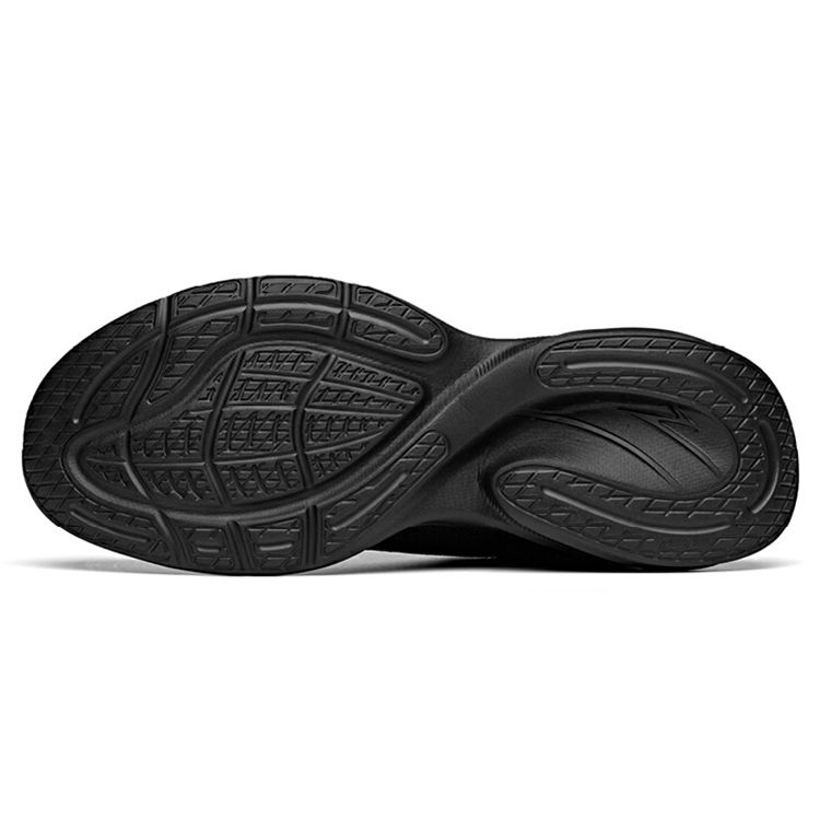 Anta Breathable Shock Absorbing Non-Slip Durable Low-Top Running Shoes Men sneaker Black 112115570-1