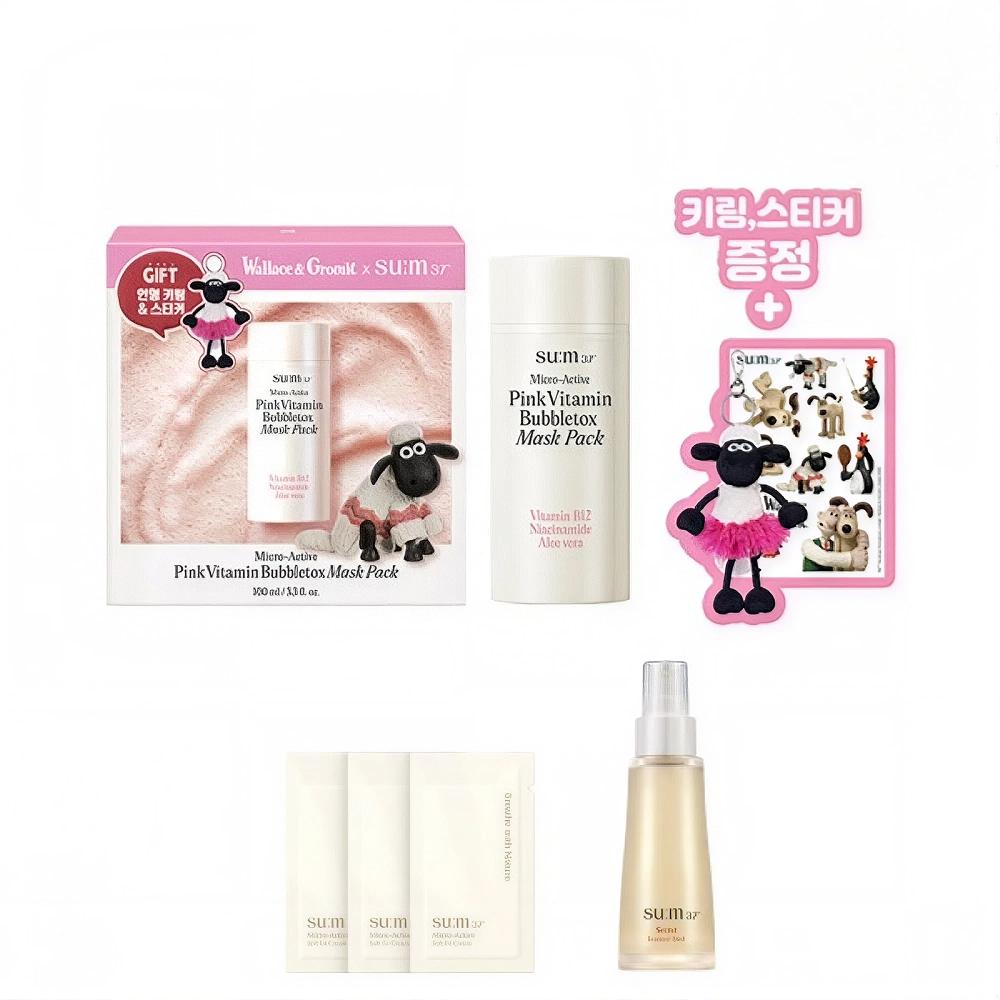 Su M37 Micro Active Pink Vitamin Bubble Tox Mask 100ml Single option