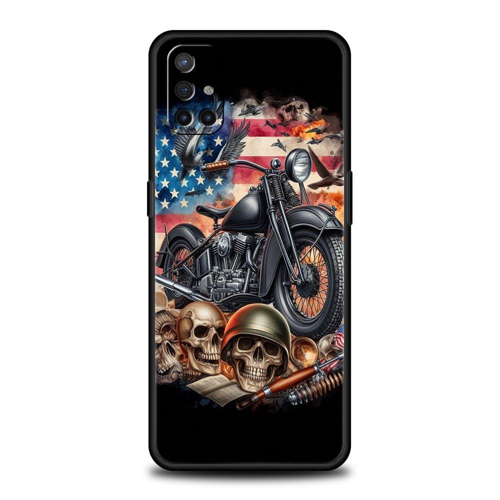 Phone Case For Oneplus 13R 13 12 10T 11 R10 Nord N100 N200 N10 9 9R CE 2 3 Z Pro Lite Soft TPU Colors Vintage Motorcycle Painted