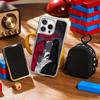Scarletella Homicipher Y2k Game Man Phone Case for iPhone 16 15 14 13 12 11 Pro Max Sheepskin Silver-edged Protective Case