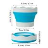 Silicone Folding Bucket For Manicure Washing Painting Brush Bucket Watercolor Drawing Bucket Tools Portable Pen Washing Cup