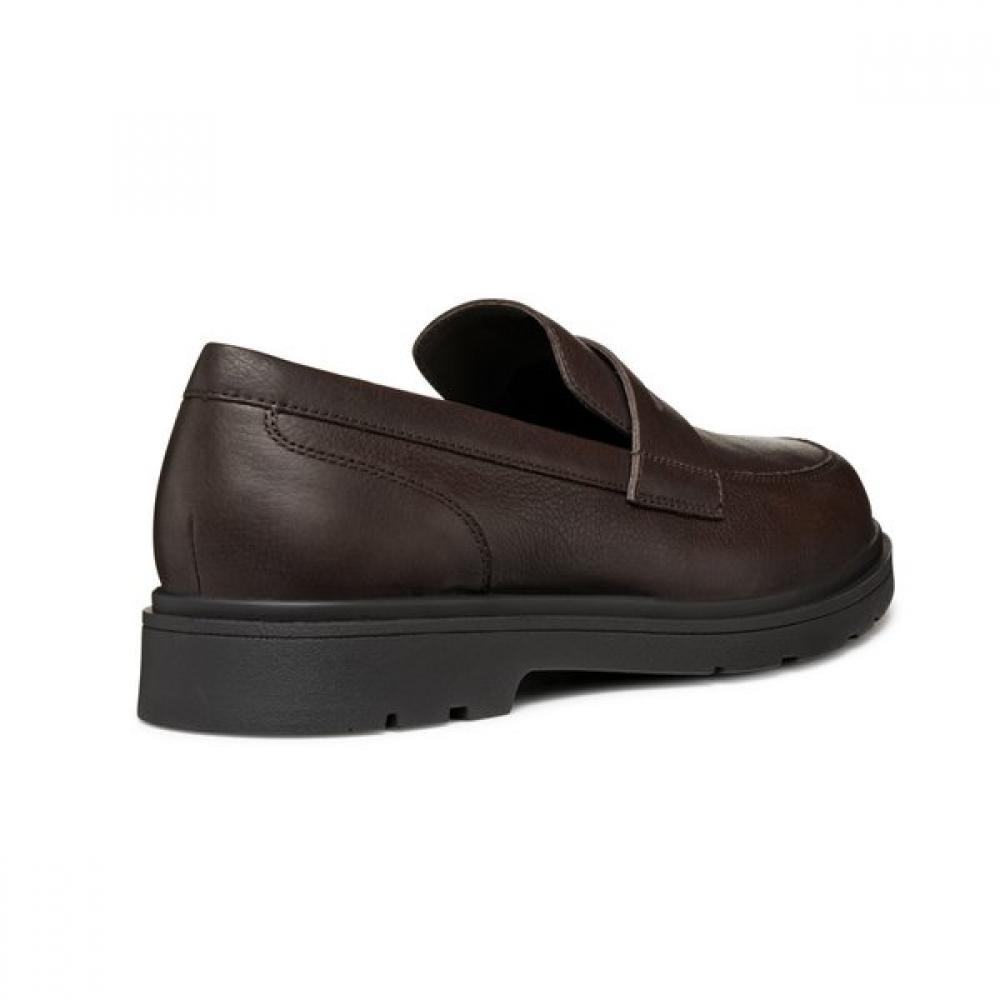 Geox Men S Penny Loafer Ec1 9gxd1a4f3m Dark Brown