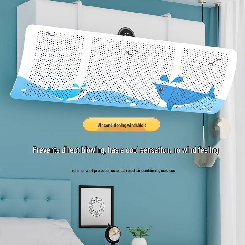 Parbriz telescopic universal de perete pentru aparate de aer condiționat