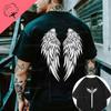 Angel Wings Theme 100Cotton Streetwear Hot Sale Graphic Printed TShirts Men Women Hip Hop Street Tshirt Mens Y2k Gym Clothing