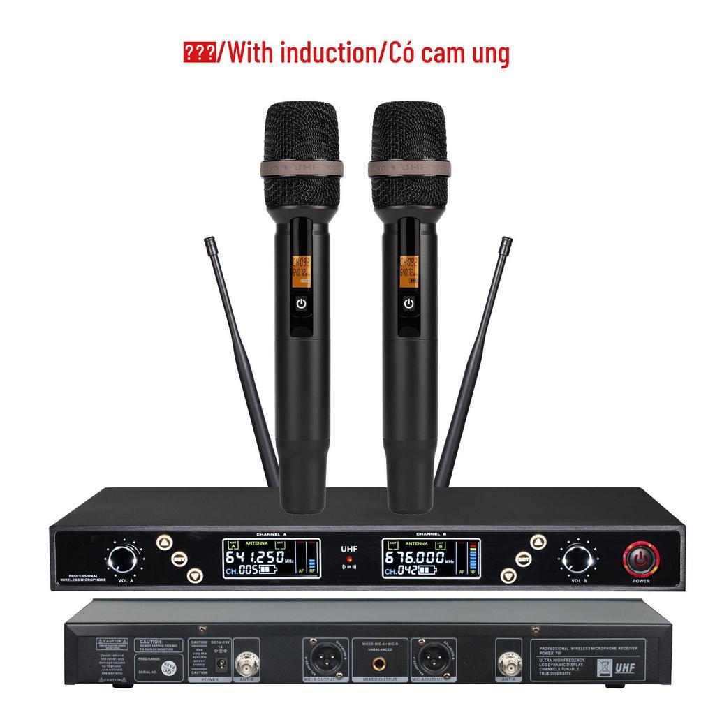 High-End U-Band Infrared Wireless Lavalier & Headset Mic System for KTV and Conferences