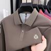 100% Pure Cotton High-End Brand Men'S Long Sleeved Polo Shirt Autumn Fashion New Luxurious Original Embroidery Top Golf T-Shirt