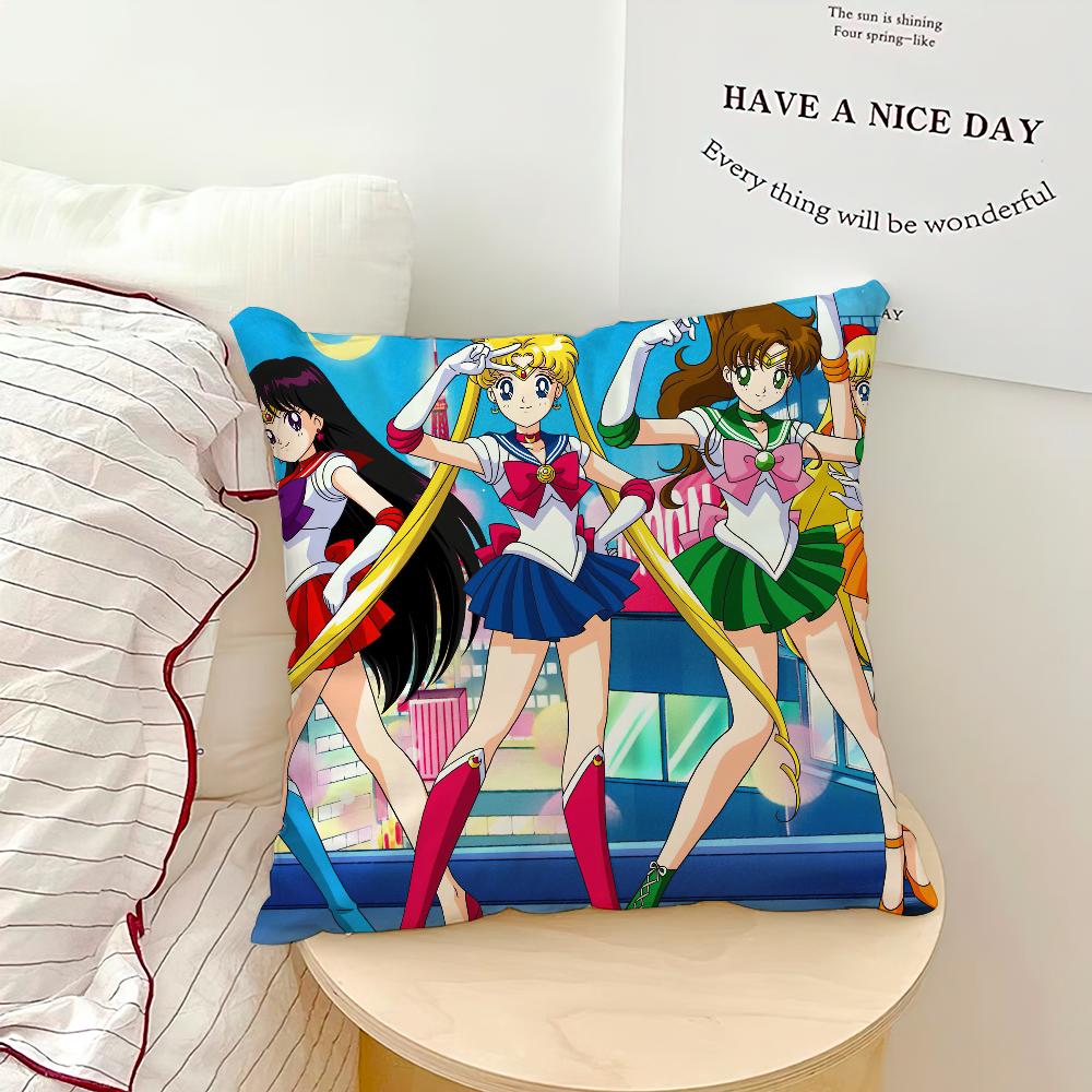 

Классический аниме милый S-Sailor Moon-S наволочка для дивана гостиная спальня изголовье спинка подушка квадратная подушка время сна 45x45CM