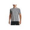 Under Armour Letter Cartoon Pattern Sports Crew Neck Short Sleeve T-Shirt Men Tops Gray 1361482-035