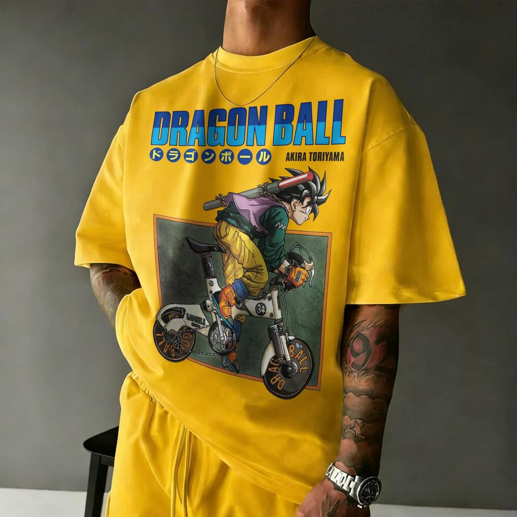 2026 New Summer Dragon Ball 40th Anniversary Kakarot 100% Cotton Anime Printed Fashion T-shirt Extra Size Streetwear Unisex Y2k