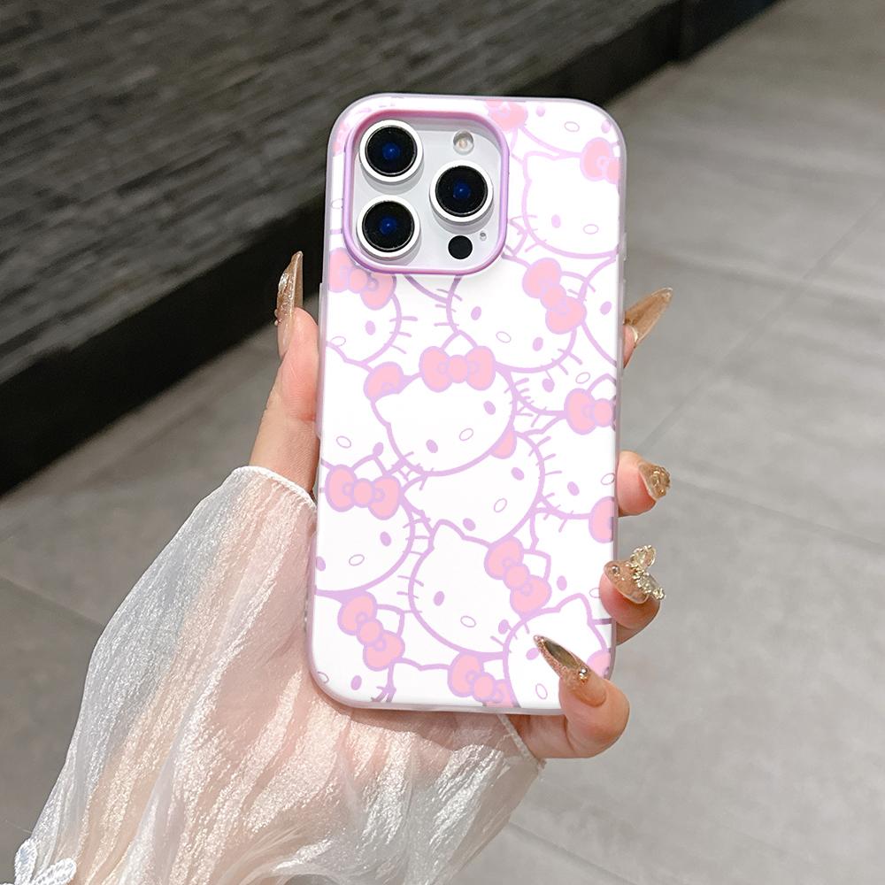 3D DIY Hello Kitty Bow Case For Samsung A57 A56 A17 A07 A53 A14 A15 A55 A32 A53 A35 A26 A12 A03 A52 A13 5G 2 in 1 Phone Casing