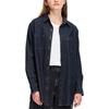 Levis Einfarbige Denim Langarmbluse Damenblusen Dunkelblau A3372-0000