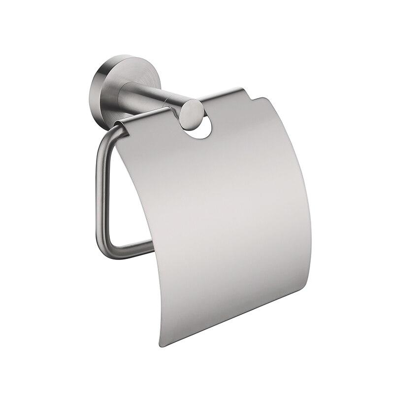 Bathroom Brushed Toilet Paper Roll with Waterproof Cover Stainless Steel Bathroom Paper Wall Holder | Document Holder