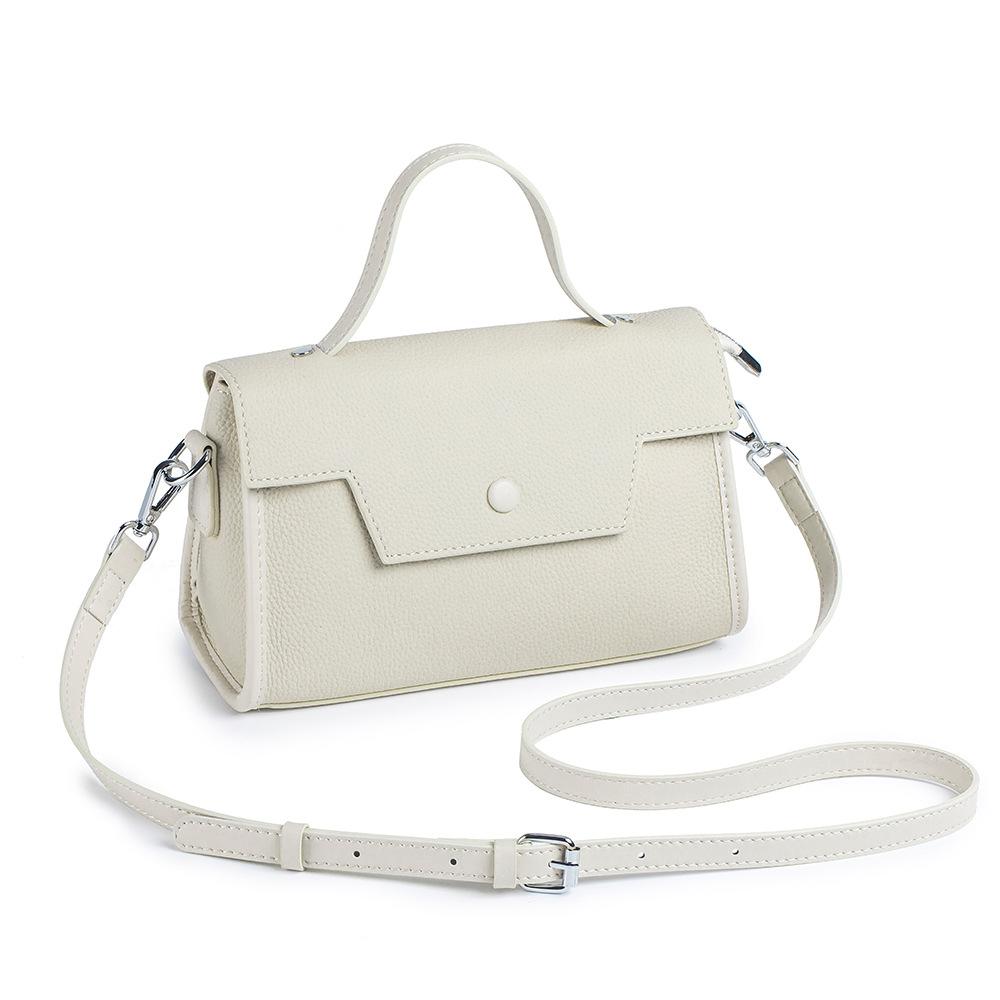 Real Leather Fashionable Women's Bag, High-end Handbag New Commuting Shoulder Bag, Women's Niche Crossbody Bag, Small Square Bag