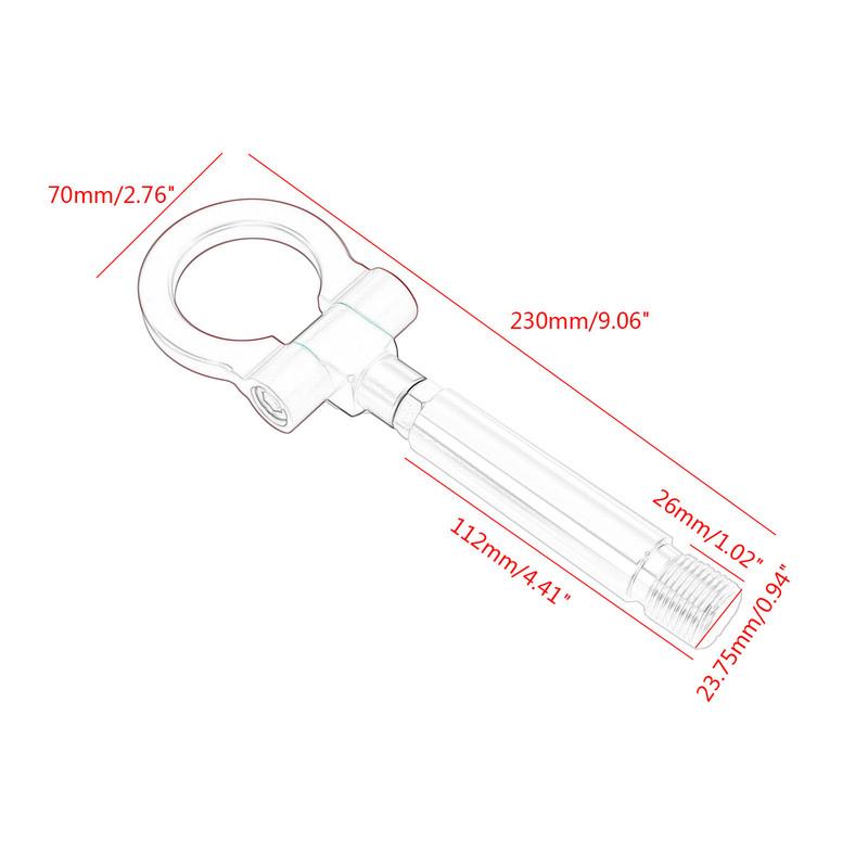 Universal Aluminum Iron Screw-on Auto Car Front Bumper Racing Tow Hook For TOYOTA YARIS COROLLA SCION XB Car Trailer Towing Bars