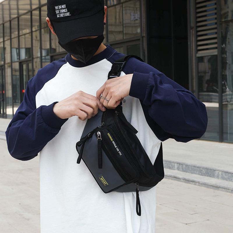 Geantă de piept unisex Geantă simplă de depozitare Rucsac mic de călătorie ușoară Geanta de cruce la modă Casual Genți de o singură mână