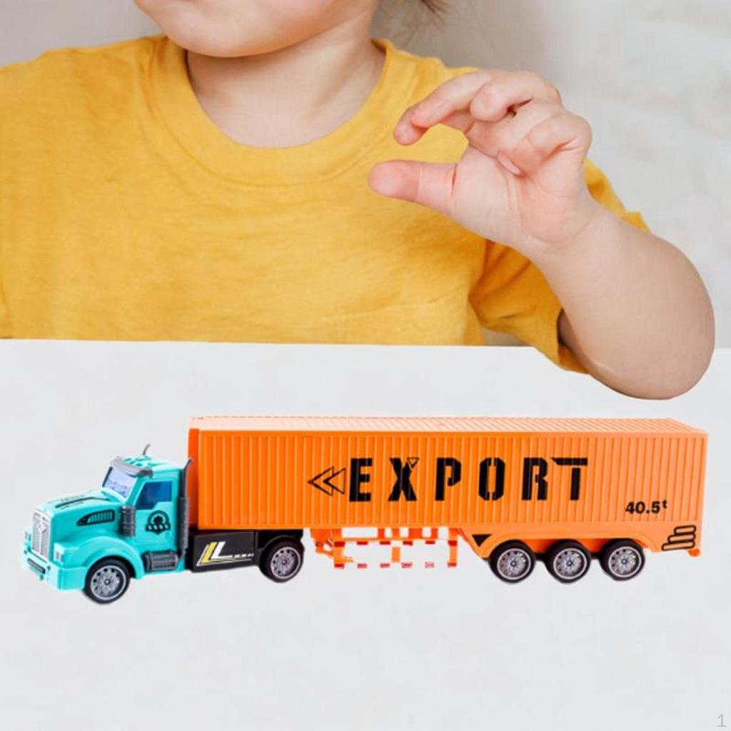 Assembled Truck Model Carrier Versatile Easy Assembly Semi-trailer Transport for Indoor