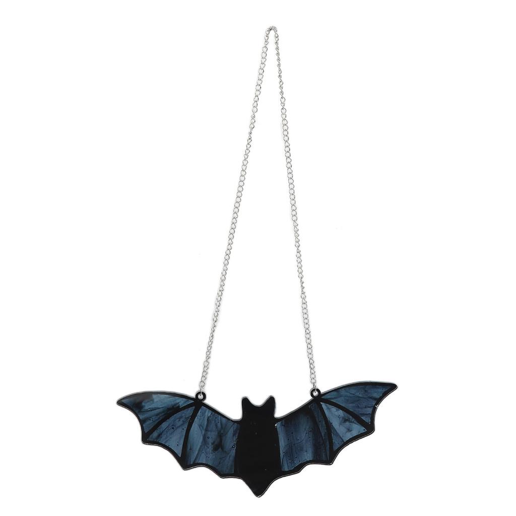 Halloween Bat Hanging Ornament Acrylic Bats Suncatcher Decorations Horrible Animal Acrylic Glass Window Art Wall Decor