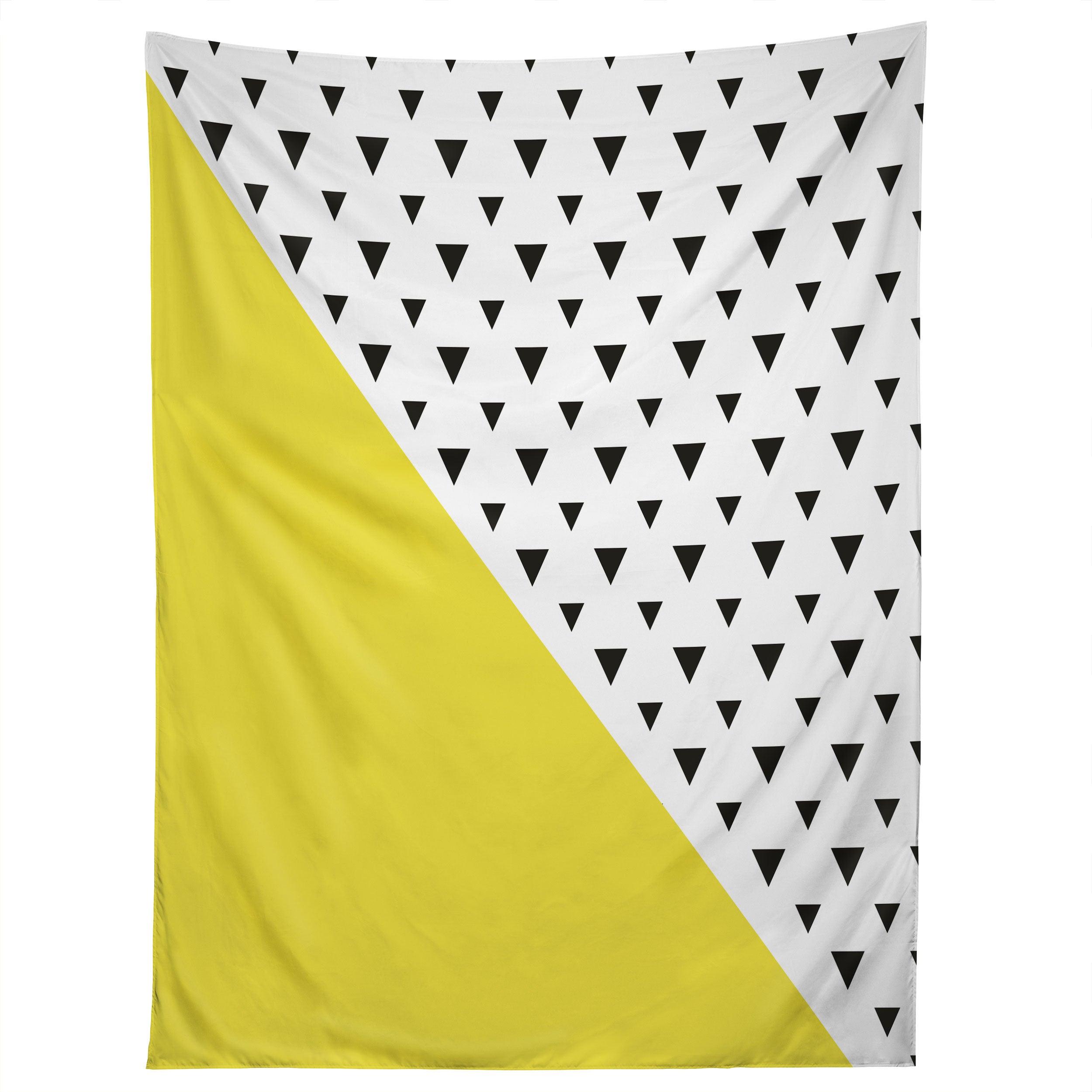 CHARTREUSE N TRIANGLES tapestry 75x100
