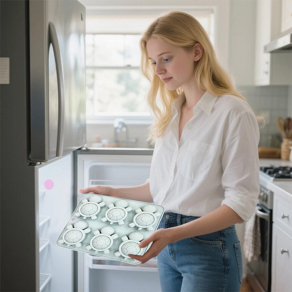 1/2 Pack Chocolate Molds 6 Cavity Turtle Silicone Molds for Cake Gummy Jello Ice Cube Crayon Cake Decoration Soap Molds O7L8