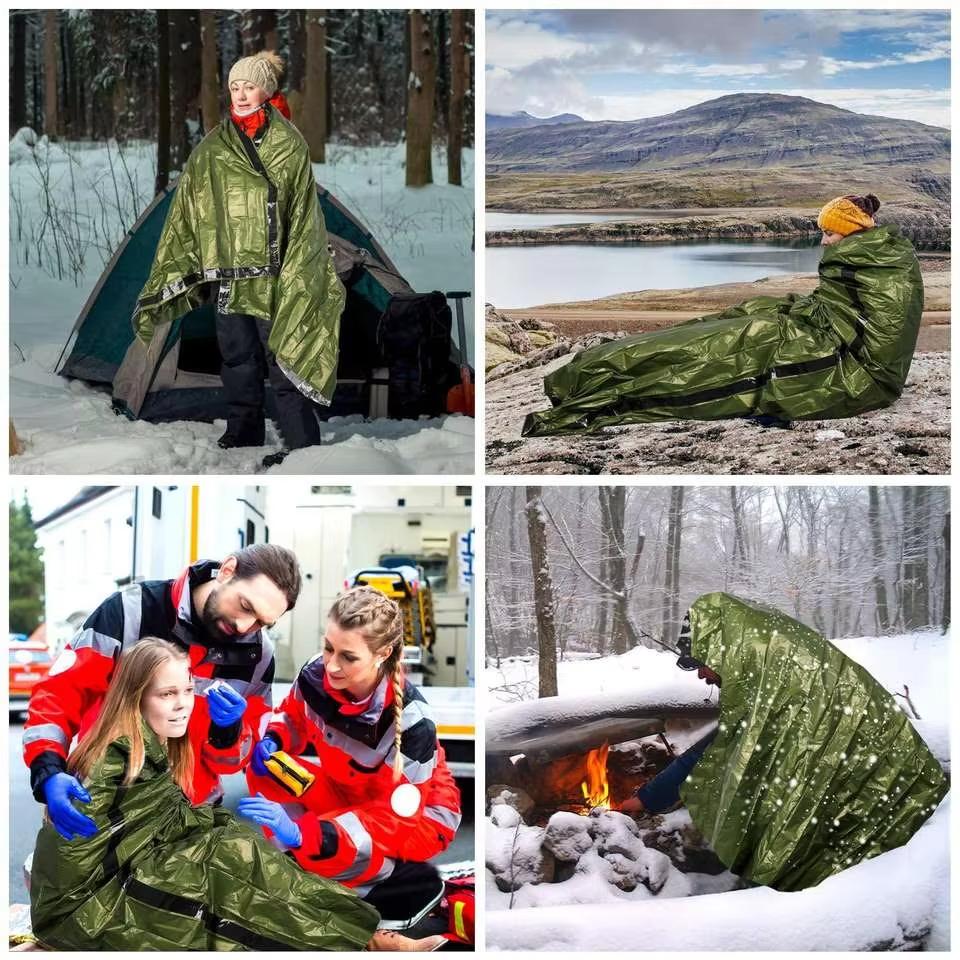Oem Ultra-light Outdoor Survival Thermal Blanket Emergency Tent And Sleeping Bag For Outdoor Adventures