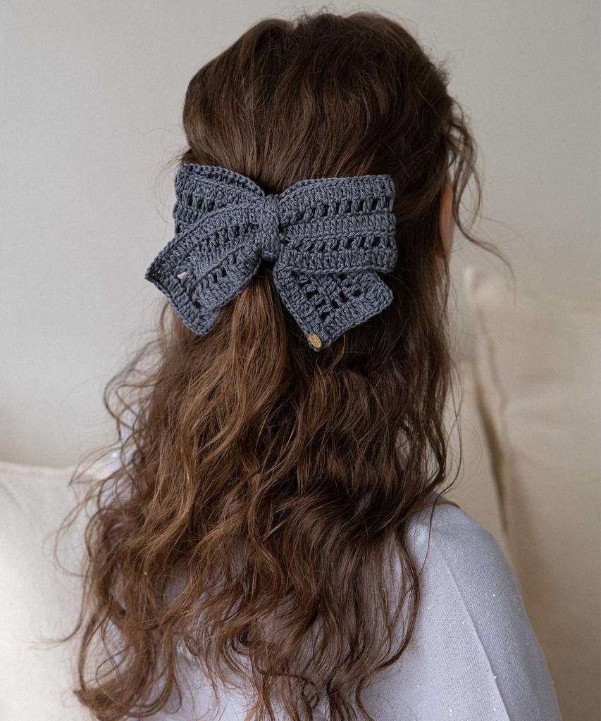 Merrymotive Special Crochet Knitted Ribbon Hairpin (4Colors)