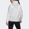 adidas Solide Logo Webart Kapuzenjacke mit Reißverschluss Damen Oberbekleidung Weiß GQ0615