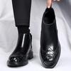 Fashion High Quality Men's Casual Chelsea Boots Luxury Brand Comfy Business Men Ankle Boots New Designer Soft Leather Mens Dress Shoes
