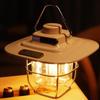 Retro campingljus LED campinglykta Uppladdningsbar tältlampa Vattentät Bärbar Power Bank