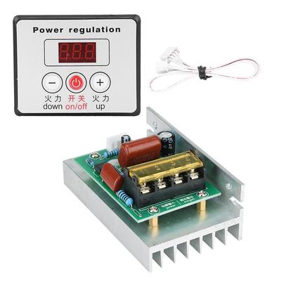 6000W SCR Digital Voltage Regulator Controlled Rectifier Digital Dimmer Thermostat Module Heavy-Duty Heat Sink AC 220V