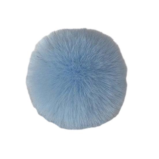 Faux Fur Pom Pom Fluffy Ball with Elastic Loop Cute Plush Ball Bag Charm for Craft Projects Hat Accessories
