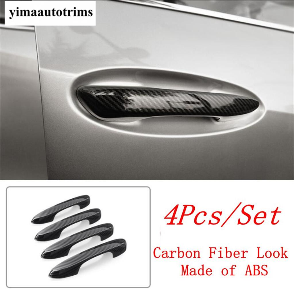 ABS Chrome / Carbon Fiber Door Handle Bowl Frame Decoration Cover Trim For Lexus UX 200 250H  - Car Accessories Exterior