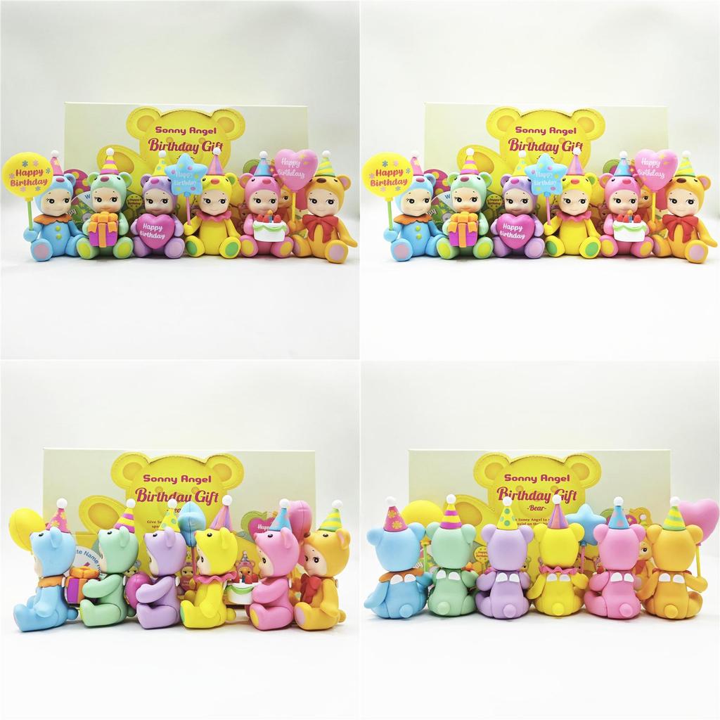 Adorable Angel Figurine Birthday Gift Set With Six Unique Collectible Toys