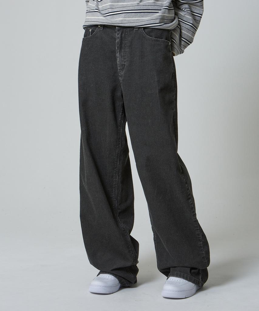 UNKNOWN PLANET Daily Wide Corduroy Pants Gray