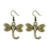 Filigree Butterfly Dangle Earrings Retro Boho Openwork Butterfly Drop Earrings Vintage Jewelry