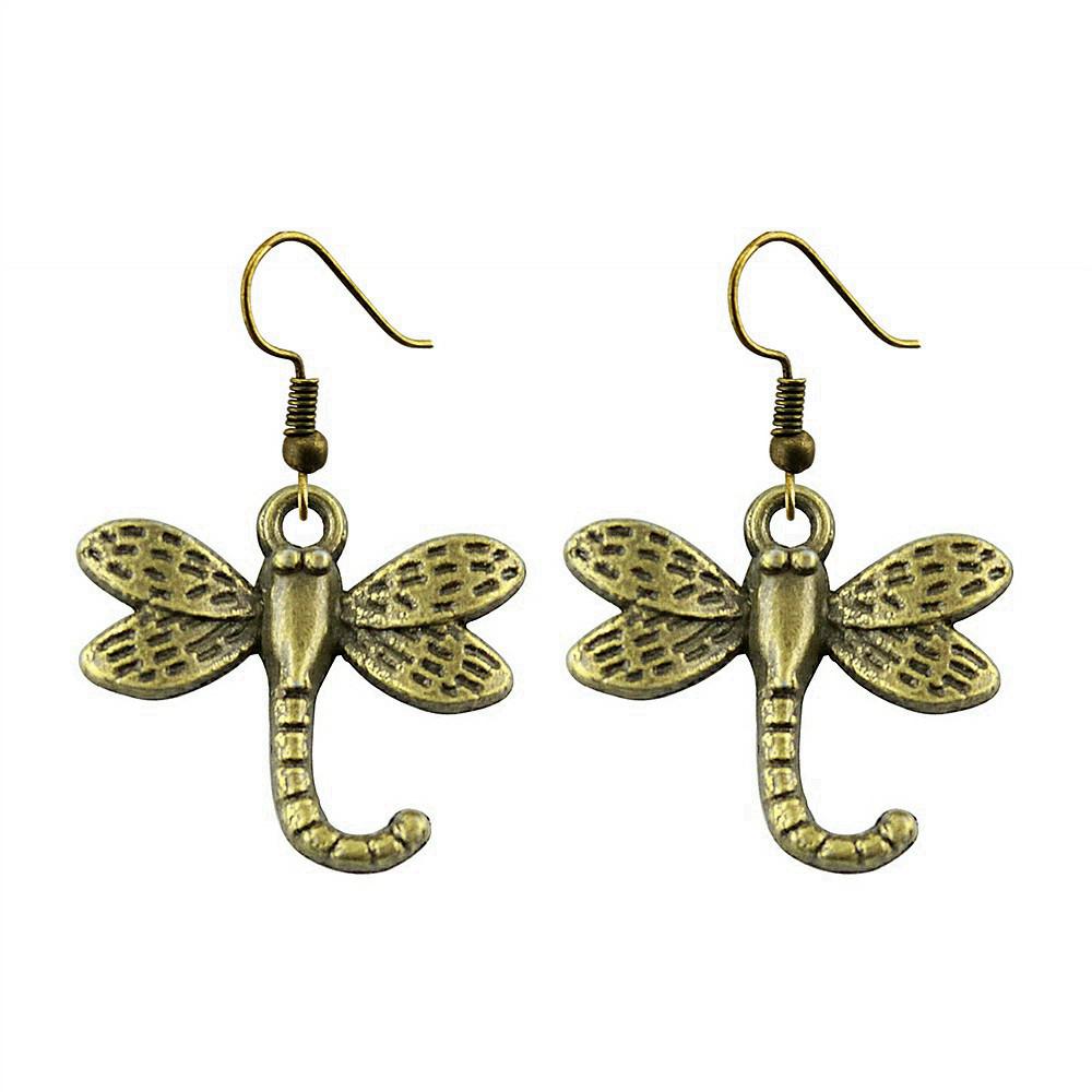 Filigree Butterfly Dangle Earrings Retro Boho Openwork Butterfly Drop Earrings Vintage Jewelry