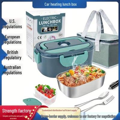 Tragbare Elektrische Edelstahl-Bento-Box mit Isolierung und Schneller Plug-in-Erwärmung